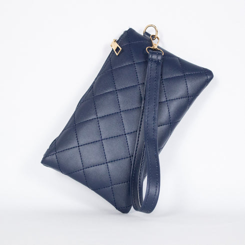Rhombus Embroidery Accessories Pouch